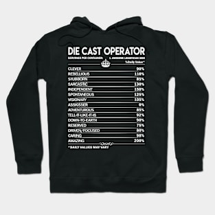 Die Cast Operator T Shirt - Die Cast Operator Factors Daily Gift Item Tee Hoodie